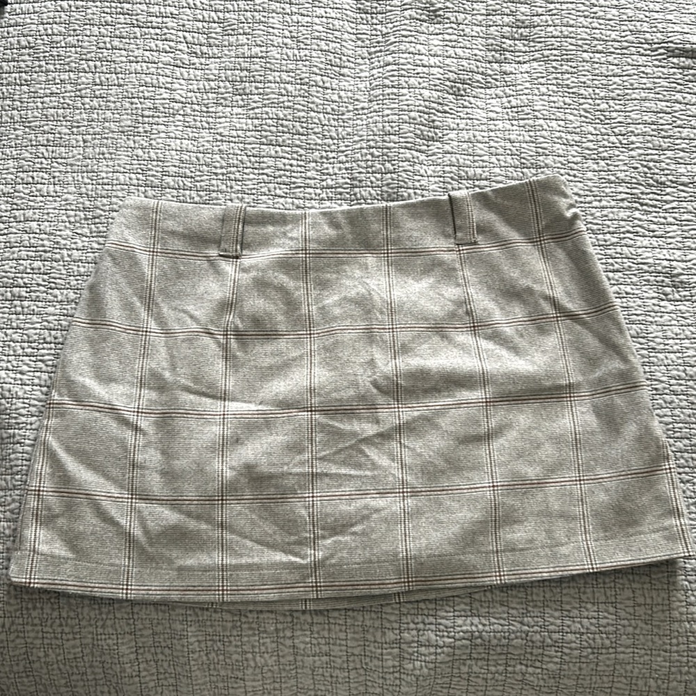 Abercrombie & Fitch Clean Menswear Skort Grey Plaid